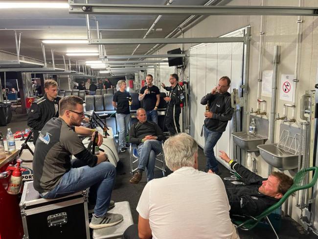 Erschöpft und glücklich